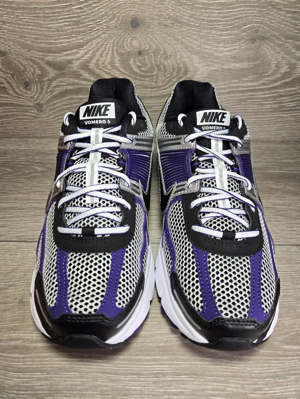 Nike Vomero 5 Metallic Silver Court Purple Black IM2220-095 Mens Size 10 New - Picture 3 of 7